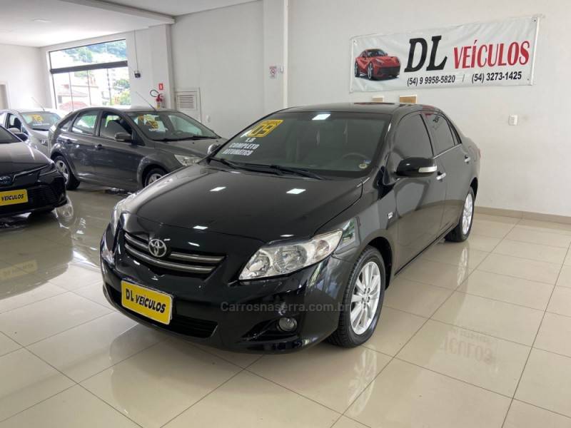 TOYOTA - COROLLA - 2008/2009 - Preta - R$ 59.900,00